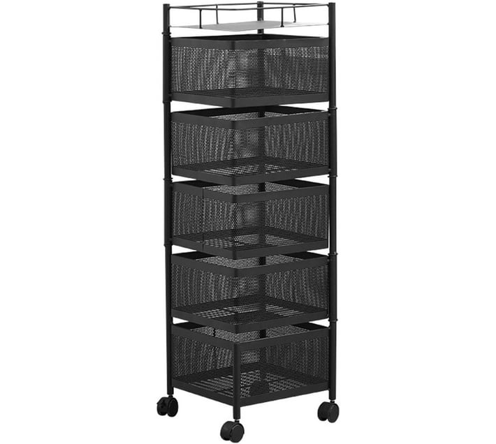 Dansup 4 Tier Rotating Steel Kitchen Trolley (DIY(DoItYourself)) Makro
