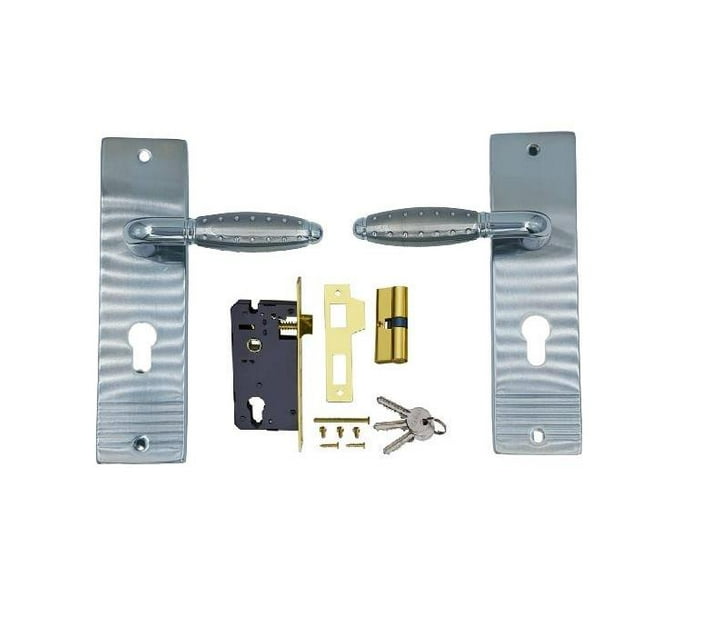 Cylinder Door Lock Set with Modern Round Handles Makro