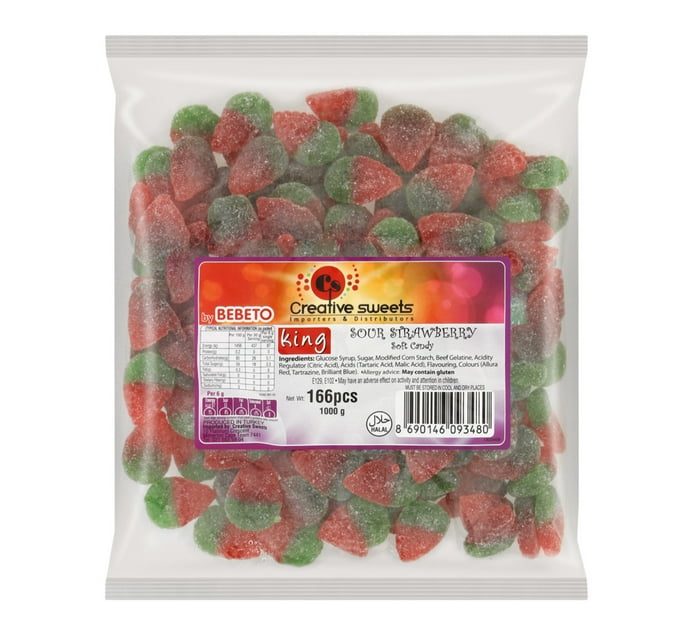 Someone’s in a Makro King Jelly Sweets Sour Strawberry (1 x 1kg) Mood