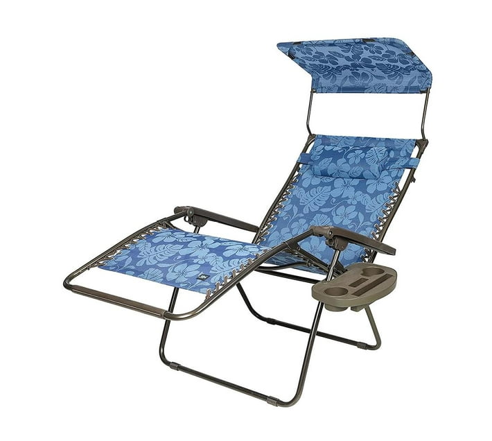 FC006BRBL, Zero Gravity Folding Chairs with Canopy and Side Tray Makro