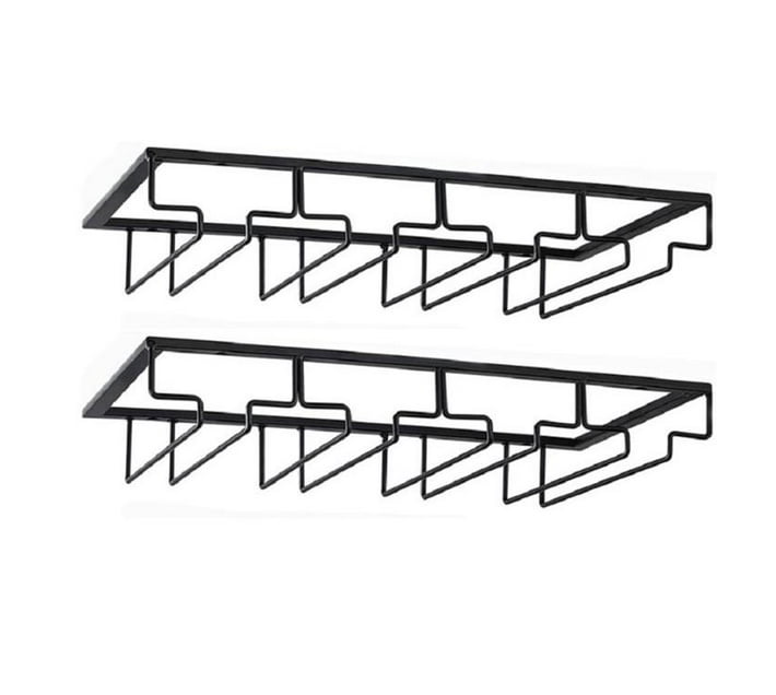 Someone’s in a Makro 2 Wine Glass Racks - Black Mood