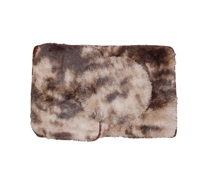 Someone’s in a Makro Sastro 3 Piece NonSlip Plush Three Tone Toilet