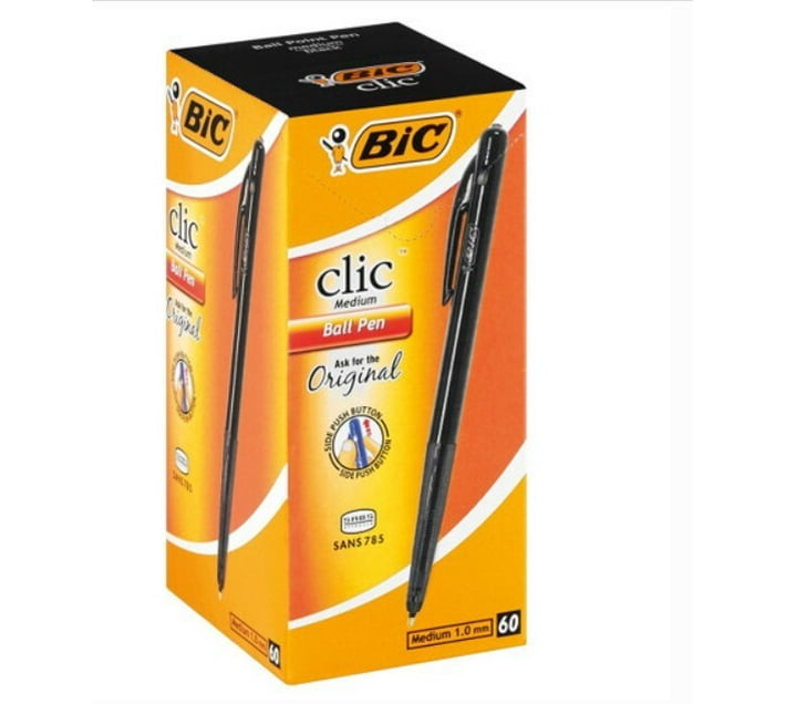 buy-bic-clic-pens-ball-pen-pack-of-60-black-in-bulk-makro-business