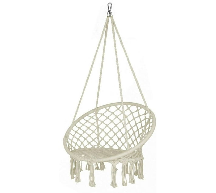 The Good Sport Decor Hanging Woven Macrame Hammock Swing Chair 120cm