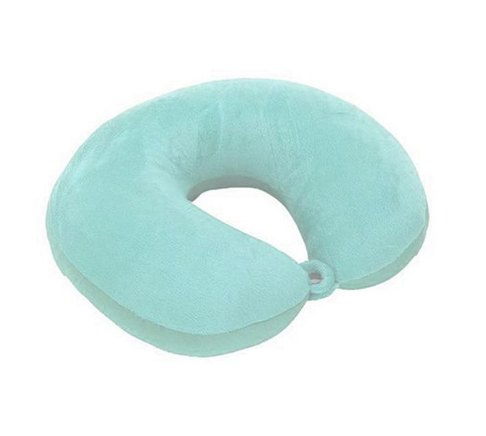 Someone’s in a Makro Plush Travel Neck Pillow With Fastener - Green Mood