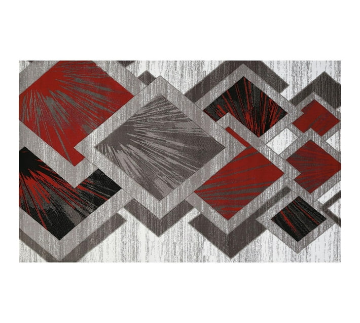 Someone’s in a Makro 230cm by 160cm Modern 3D Geometric Design Area