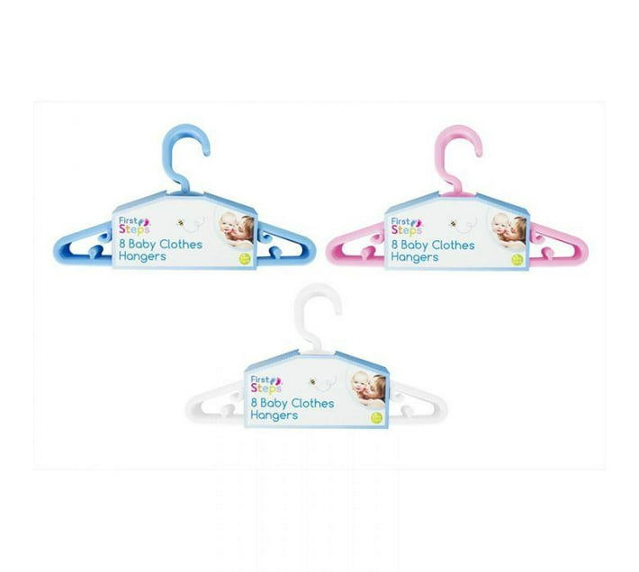 Bulk Pack x 6 Cooey Baby Hangers Pack-10 White