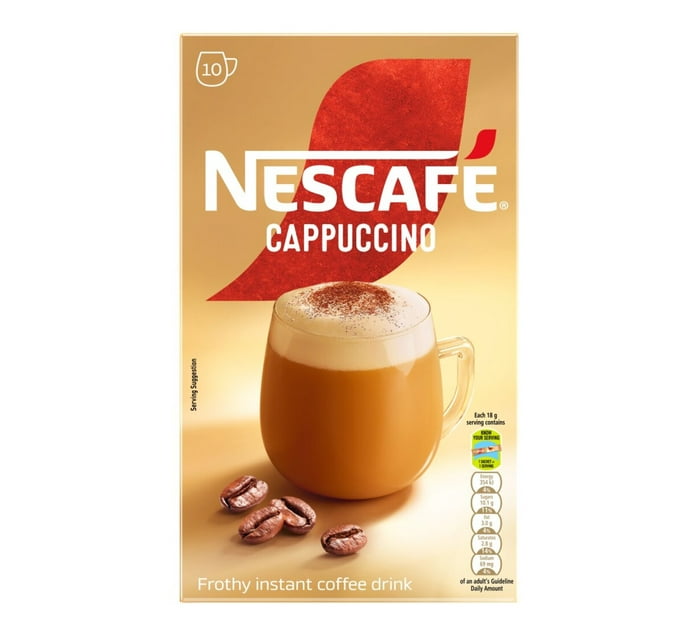 Someone’s in a Makro Nescafe 100 x 18g Cappuccino Sachets Mood
