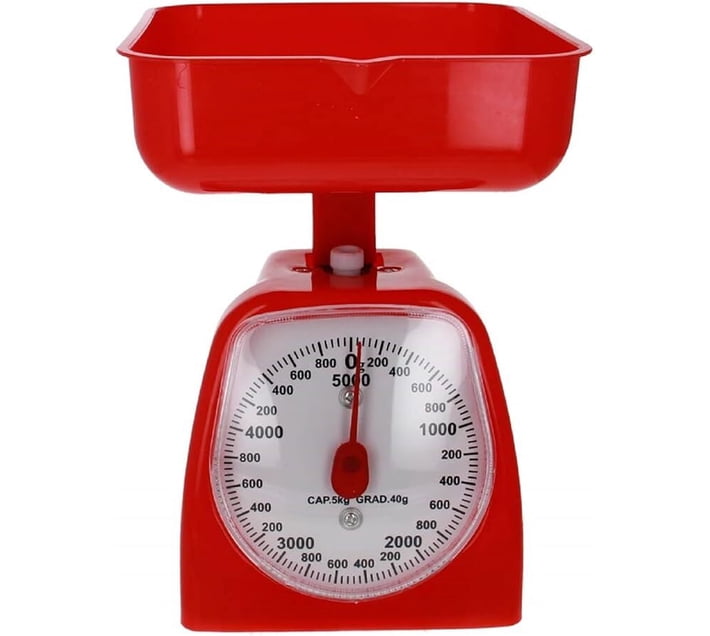 Buy Mhome 5kg Kitchen Scale Analog Kitchen Weighing Scale (Red) in Bulk ...