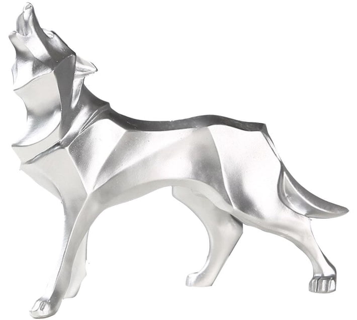 The Good Sport Home Decor Nordic Geometric Howling Wolf Ornament ...