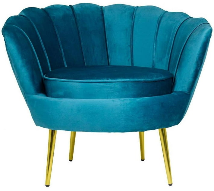 Designer Concepts Tulip Sky Blue Solid Wood Cafeteria Chair (Blue, 1