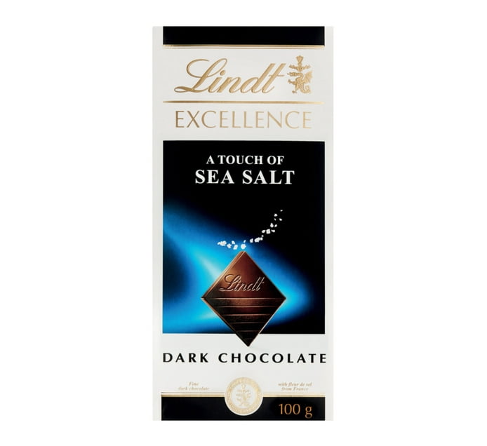 Someone’s in a Makro Lindt Excellence Slab Sea Salt (1 x 100g) Mood