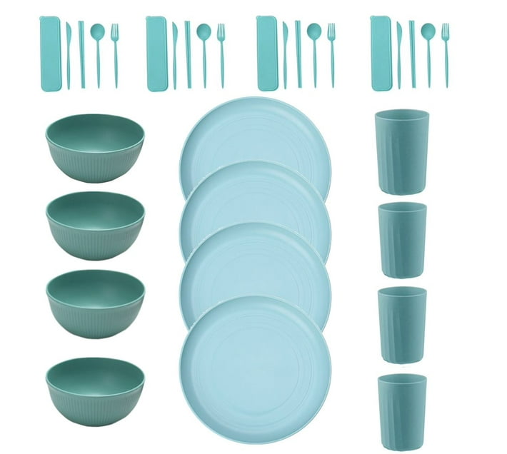 Someone’s in a Makro Home Eco Friendly Dinnerware Bright Set of 32 Green Mood