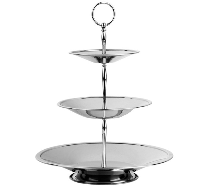 Someone’s in a Makro 3 Tier Stainless Steel Cupcake Stand Fruit Plate Mood