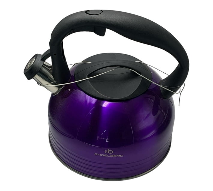 Purple Whistling Kettle 3Litre Classic Assorted Colors 19.5x24cm | Makro