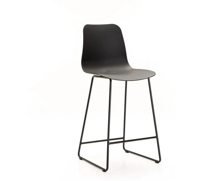 VIVIDITTO Metal Bar Stool (Finish Colour Black, Knock Down) Makro