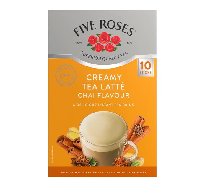 Buy Five Roses Tea Latte Chai Flavour Sticks 10 x 20G in Bulk | Makro ...