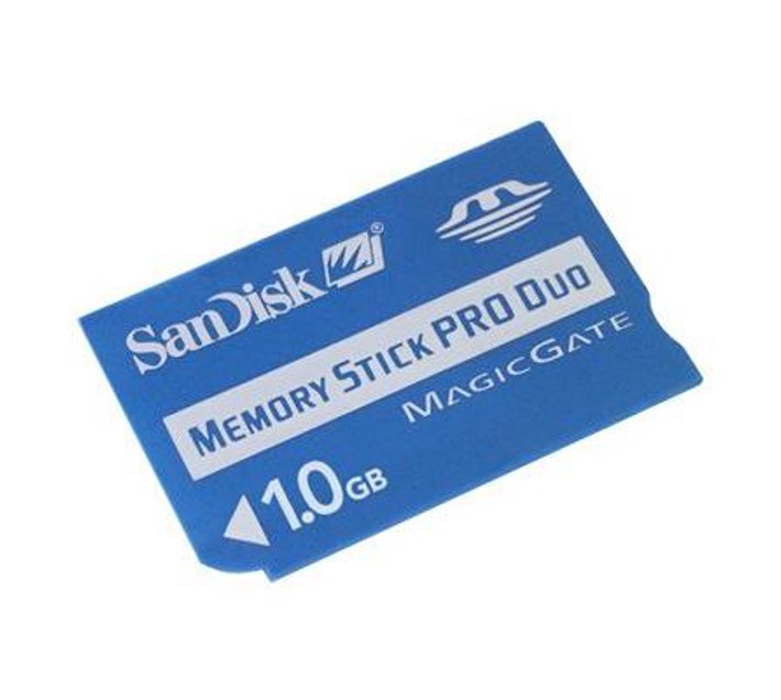 Someone’s in a Makro SanDisk flash memory card 1 GB MS PRO DUO Mood