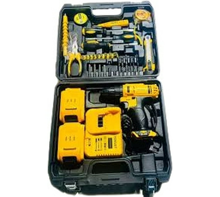 Go Essential E456B77 Power Drill, Drill Bits, Measuring Tape