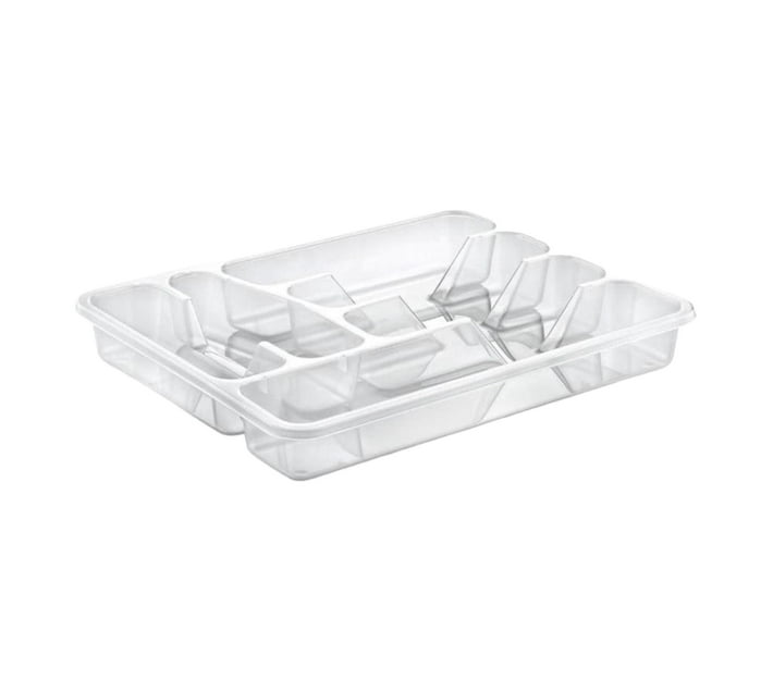 Someone’s In A Makro Cutlery Tray 5 Compartment 30x38x4 7cm Clear Bpa Free Mood