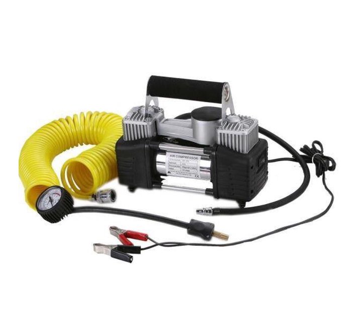 Heavy Duty Portable Air Compressor Dual Cylinder Direct Drive 12v Makro