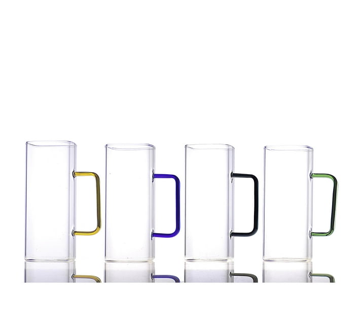 Someone’s in a Makro 380ml Square Glass Set With Colour Handle - Set of ...