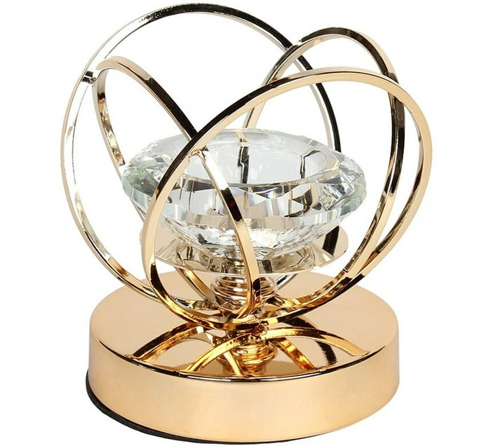 Wobuciko Gold Plated Candle Holder (Gold, Pack of 1) Makro