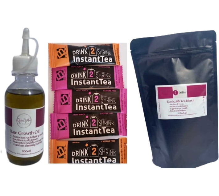Buy B Epic Drink2Shrink Instant Tea+Hair Growth Oil+EyeHealth Tea -Fee ...