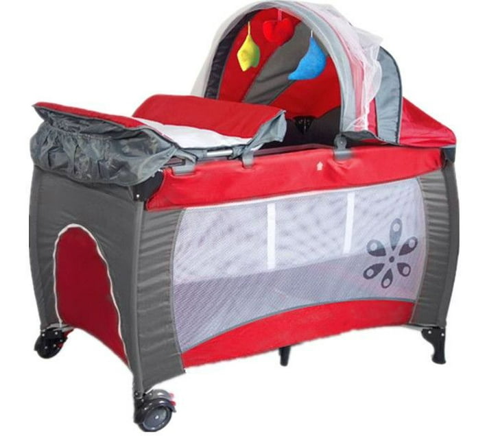 Totland Baby Travel Cot with Mosquito Tent Standard Crib Standard Makro