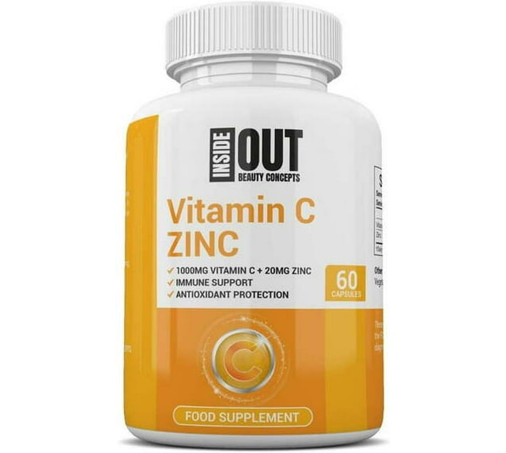 Inside Out Beauty Vitamin C and Zinc (60 Capsules) Makro