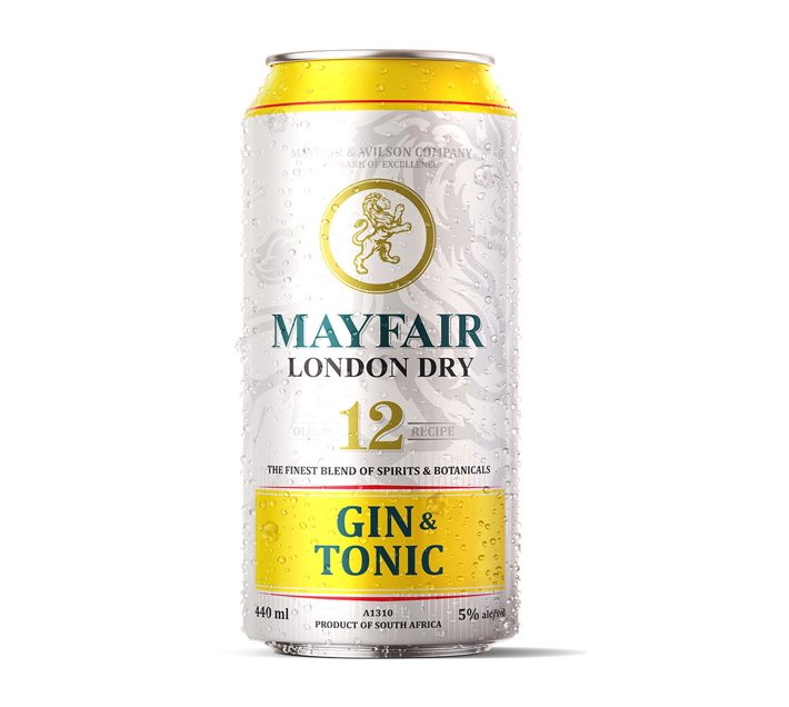 Mayfair London Dry Gin & Tonic (24 x 440ml) Makro