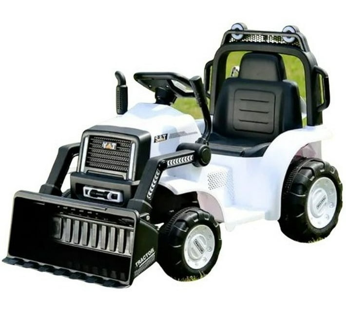 Buy LUXY YT Construction Ride On Bulldozer Car Ride On (White) in Bulk ...