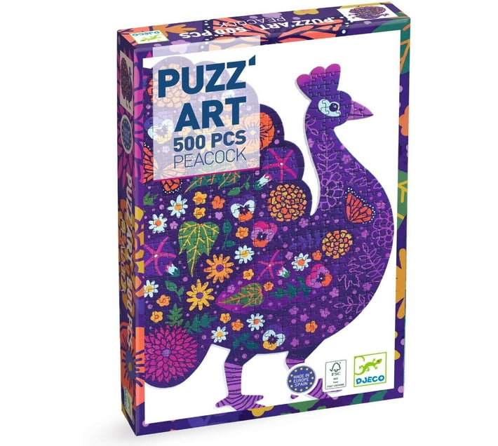 Djeco Peacock Puzz'Art Puzzle Jigsaw Puzzles (500 Pieces) Makro