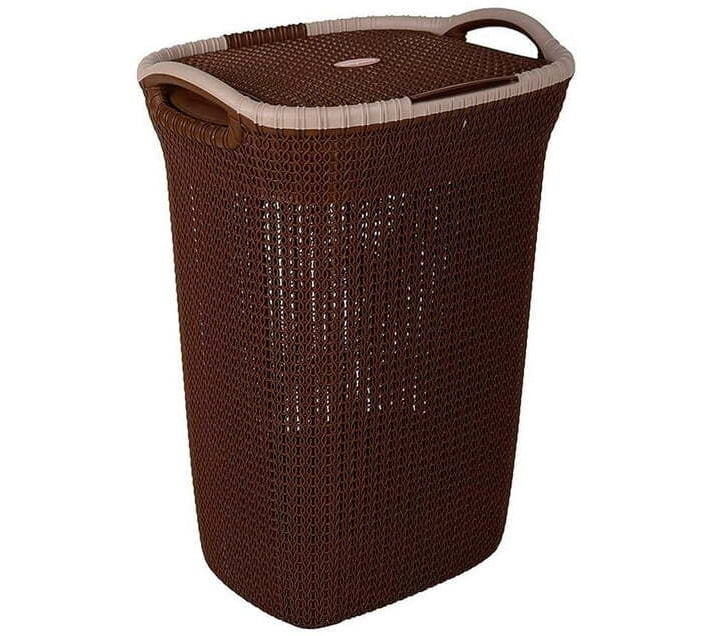 Brown Marble Laundry Basket