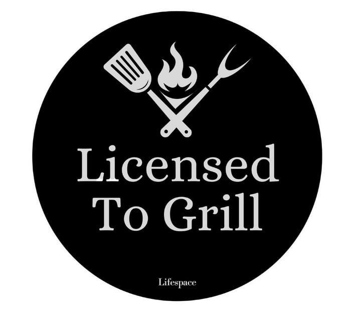 Lifespace "Licensed to Grill" Drinks Coasters Set of 6 Makro