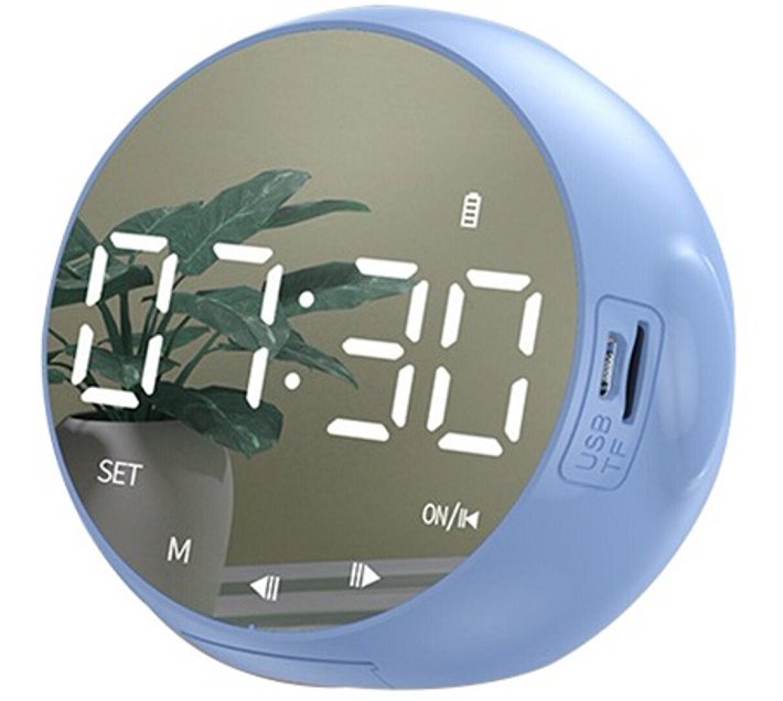 generic Plastic Digital Table Clock (Blue) | Makro