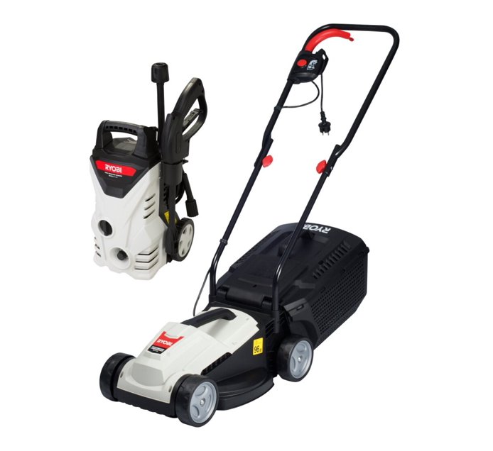 Ryobi Pressure Washer & Lawnmower Kit Makro