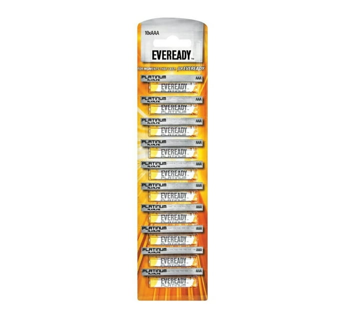 Eveready Alkaline AAA LR03 Batteries 10Pack Makro