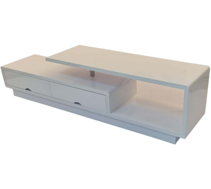 Designer Concepts y014 White Solid Wood TV Entertainment Unit (Finish