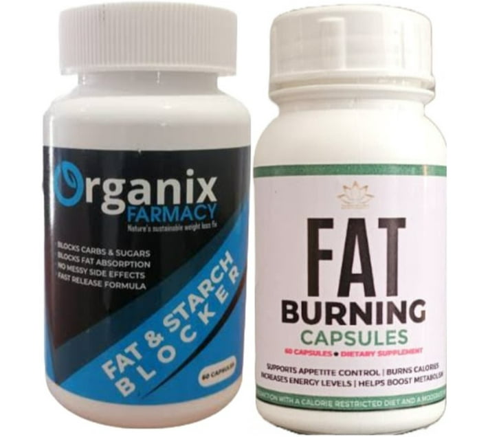 Organix Farmacy Fat & Starch Blocker Capsules and Fat Burning Capsules