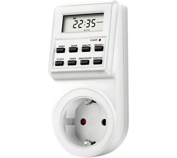 Generic QA112 Indoor PlugIn Electronic Timer Switch (White) Makro