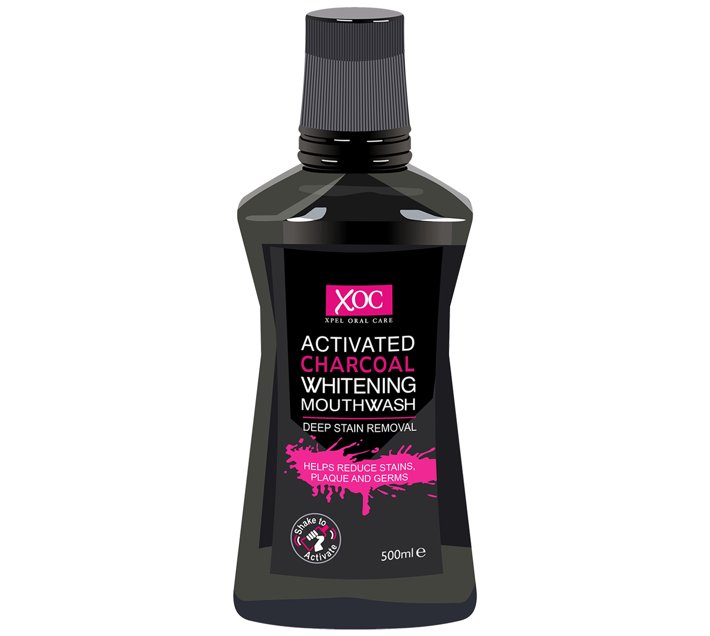Xpel Oral Care Activated Charcoal Whitening Mouthwash 500ml Makro