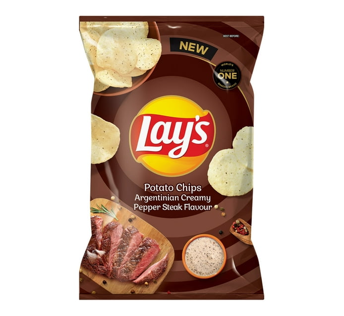 Lay's Potato Chips Arg Pepper Steak (120 g) Makro