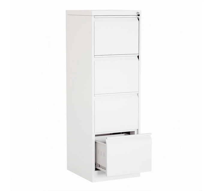 Someone’s in a Makro Steel Vertical 4 Drawer Filing With Swan