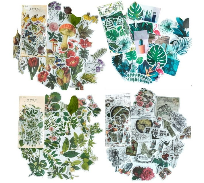 The Good Sport Craft Vintage Natural Scrapbooking Stickers Set Of 4