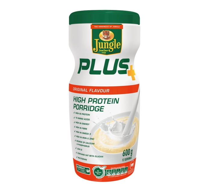 Jungle Plus High Protein Porridge Original (1 x 600g) Makro