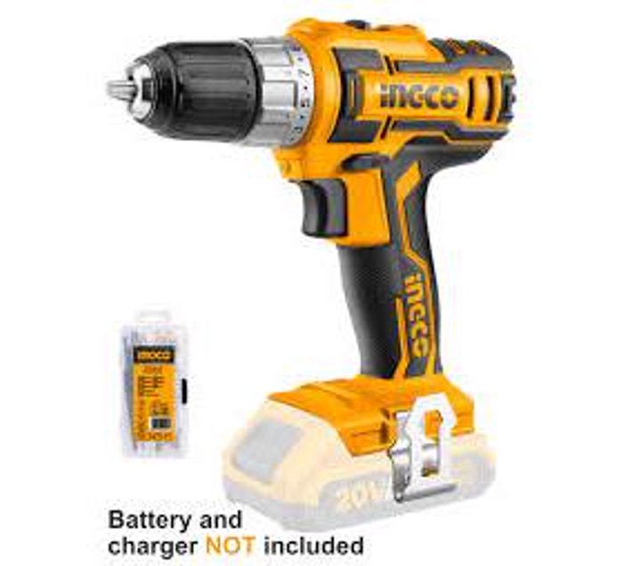 Ingco LithiumIon Cordless Drill 55Nm With 47 Pcs Accessory Kit