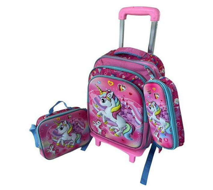 Someone’s in a Makro Unicorn Backpacks Trolley Bag Set for Primary ...