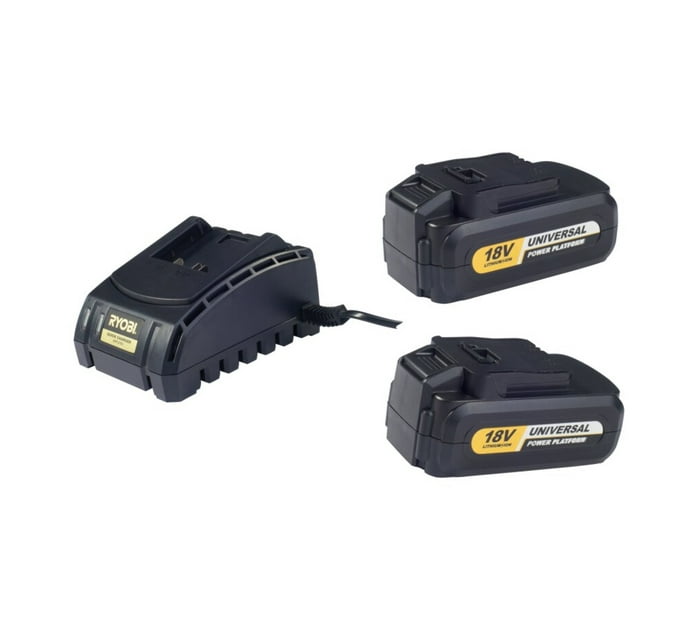 Ryobi 18V XB3000K Batterie Charger Kit Makro