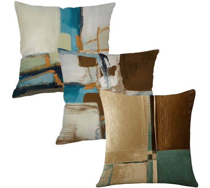 The Good Sport Home Decor Sofa Cushion Cover Vintage Blue Set of 3(45cm